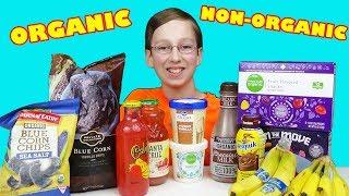 ORGANIC OR NON-ORGANIC TASTE TEST FOOD CHALLENGE WITH COLLINTV