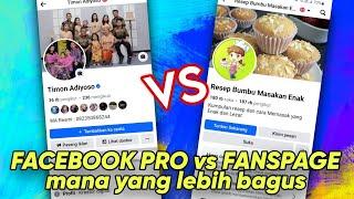 Perbedaan Facebook Profesional dan Fanspage  Halaman ⁉️