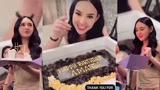 AMANDA MANOPO BANYAK DAPET KUE ULANG TAHUN Selamat ulang tahun amanda manopo