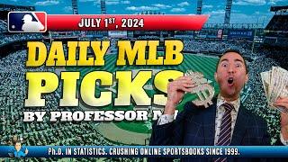 MLB DAILY PICKS  TOP PICK FOR JULY 1st BY STATS PROFESSOR #mlbpicks #parissportifs