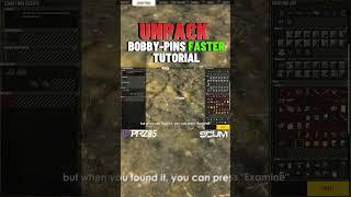 SCUM - Bobby-Pin FAST unpacking tutorial  #scum #pvp #tutorial #unboxing #shorts #short #shortvideo
