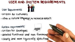 User and System Requirements - Georgia Tech - Software Development Process