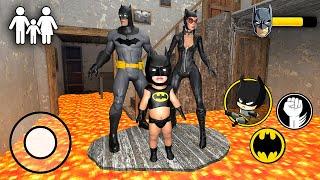 Playing as BatMan Family - Floor is Lava in Granny House