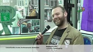 CannaStemBus Interview Matthijs Pontier Piratenpartij  Geef de plant jouw stem