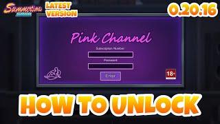 How to unlock the Pink Channel - Summertime Saga 0.20.16 Latest Version