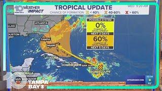 Tracking the Tropics National Hurricane Center has increasing chances for tropical system