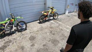 He Dropped Off Another Bike For “TheVeeTouch”2017 Rmz450 Satisfied Customer Drops Off Trx400