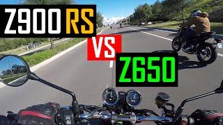 Kawasaki Z900RS vs Z650  Review  Akra Exhaust  That 70s Bike