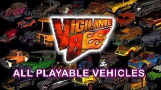 Vigilante 8 Series All Playable Vehicles