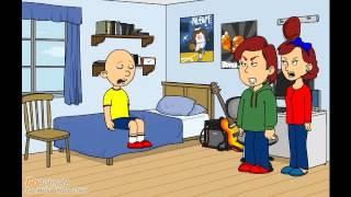 Caillou creates an goanimate account grounded