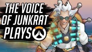 THE REAL VOICE OF JUNKRAT PLAYS OVERWATCH