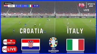 CROATIA VS ITALY  IN DIRETTA  LIVE  UEFA EURO 2024   SIMULAZIONE E PUNTEGGIO LIVE #uefa #euro