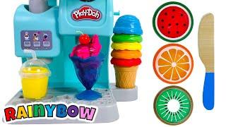 Pretend Play Toy Kitchen  Create & Make Play Doh Ice Creams