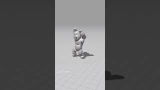 Fun Dance - 3D Animation Blender #techchetta #shorts #pinkvenom