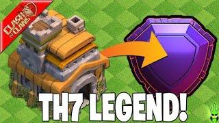  OMG REACHED LEGEND IN TH7  CLASH OF CLANS