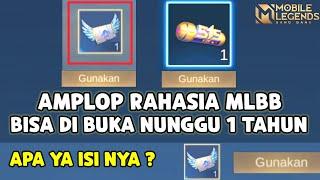 AMPLOP RAHASIA MLBB  APAKAH ISINYA DAPAT SKIN? CUMA BISA DI BUKA 1 TAHUN SEKALI