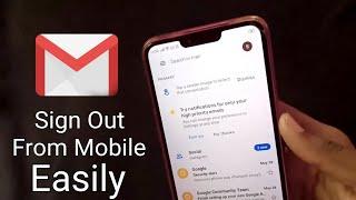 How To Sign Out From Gmail in Android Mobile 2020  Logout Gmail Account Android 2020