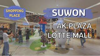 4K_SUWONKOREA From AK PLAZA to LOTTE MALLDepartmentstore at once_Shopping Cafe Restaurant