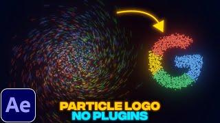 Particle Logo Animation Without Plugins  After Effects Tutorial  No Plugins