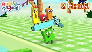  Unlock Patterns and Codes in Numberland   2 Hours compilation   Learn to Count  Numberblocks