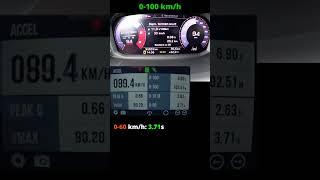 Audi Q3 2.0 TDI Sportback 0-100 14 mile acceleration  quattro  2020 model  GPS results #Shorts