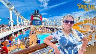 MY FIRST DISNEY CRUISE Disney Dream May 2022 Embarkation Day Sail Away Party Room Tour & More