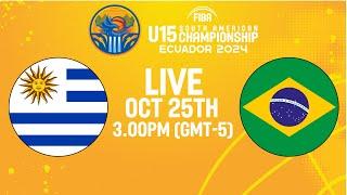 Uruguay v Brazil  Full Basketball Game  South American U15 Championship 2024