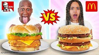 McDONALDS VS KFC REAL FOOD CHALLENGE