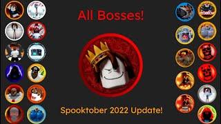 Roblox Mega Noob Simulator - All Bosses Spooktober 2022 Update