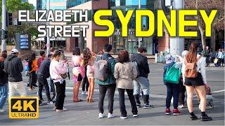 Sydney Australia Walking Tour - Elizabeth Street  4K HDR