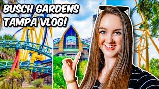 Visiting BUSCH GARDENS TAMPA BAY  Riding AWESOME Roller Coasters