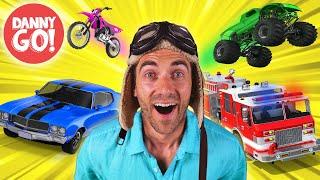 Drive Drive Vehicle Dance Song    Cars Trucks Motorcycles  Danny Go Songs for Kids