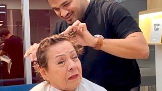 Corte de cabello para señora de 80 Años #haircut