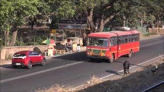 Lovely Train & Bus Race M.S.R.T.C Bus Vs Deccan Express  From Lonavala & Khandala Hill Stations 