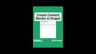 Create Content Blocks in Drupal