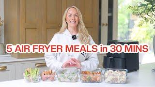 MEAL PREP + PLAN  5 AIR FRYER Freezer Meals in just 30 MINUTES