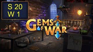 ️ Gems of War Campaign 20 Week 1 Day 1  Mystic Invasion and Season 20 Begins ️