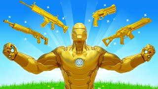 The GOLD IRON MAN Challenge in Fortnite