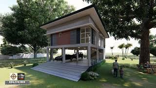 2023 Architectural Design_2-Storey Residence With Full Ground Floor Parking and Swimming Pool