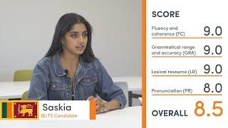 Band 8.5 IELTS Practice Speaking Exam mock test - with teacher feedback - Saskia from Sri Lanka 