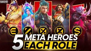 TOP 5 META HEROES FROM EVERY ROLE TO BAN OR PICK IN SEASON 34  MLBB