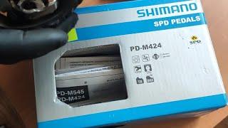 Обслуживание переборка и смазка педалей Shimano SPD pedals PD M424
