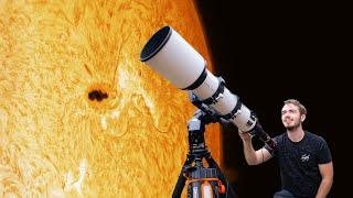 I pointed my telescope at the sun dont try at home