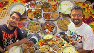 ଗାଁ ଘର ବାସି ପଖାଳ ମନେପଡେ  Pakhala with macha poda  chingudi poda chicken poda In Bhubaneswar