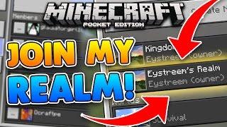 JOIN MY MCPE REALM Eystreems Minecraft PE Subscriber Realm