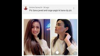 Ozge Yagiz Vs Sana Javed same colour dress ️️