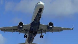 Takeoffs from Runway 28 - SXMSt. Maarten 757 A320 MD-80