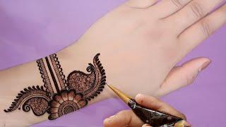 Designer Dulhan Mehndi Design For Back Hands Karva chauth Easy And Simple Mehndi Design