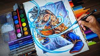 Speed Drawing Goku ultra instinct  Dragon Ball Super 