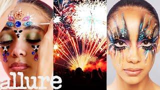 3 Makeup Artists Turn a Model Into Fireworks  Triple Take  Allure